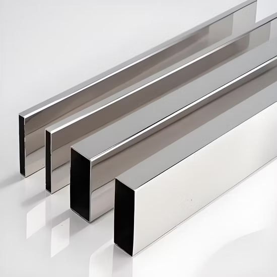 Barandilla superior rectangular de acero inoxidable y barandilla superior rectangular para escaleras