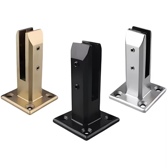 Barandilla de cristal de la barandilla de la escalera de la espiga del cercado de cristal de la piscina de cristal de la base cuadrada